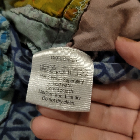 EARTHBOUND Women's Multicolor Patchwork Boho Shorts Size XL - Picture 4 of 5